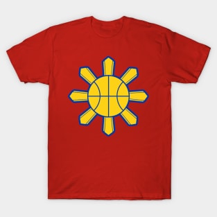 Philippine Basketball Sun (Blue Outline) T-Shirt